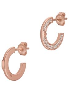 Emporio Armani EG3590221 Damen Creolen Sterling-Silber 925 Rose weiß