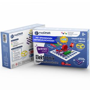 noDNA Elektronik Baukasten – 300 spannende Experimente für Kinder ab 8 Jahren, Elektronik Experimentierkasten inkl. Lernquiz & bebildeter Anleitung – Elektro Spielzeug Geschenk Junge 8 Jahre