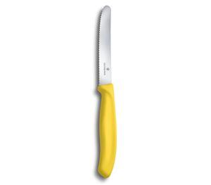 Victorinox - "Nůž na rajčata, Swiss Classic vroubkovaný žlutý 11 cm"