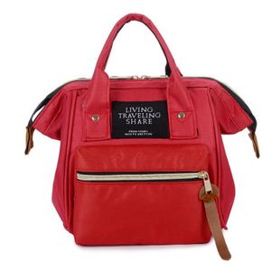 3in1 Damen Schultertasche Handtasche Rucksack in Rot, Frauen Tasche, Multifunktionstasche