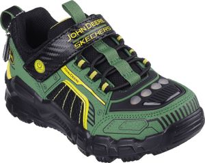 Skechers S-LIGHTS ADVENTURE TRACK Boys JOHN DEERE Sneaker RUGGED BRIGHTS Green Yellow LED Veľkosť: 33