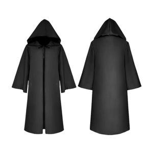 Halloween Kapuzenumhang Uni Kinder Kinder Cape Rolle Cosplay Langer Umhang Gothic Kostueme Outwear Solider Mittelalterlicher Umhang Halloween Party Prop (S)