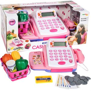 MalPlay Supermarktkasse mit Scanner Kinderspiel | Kasse Spielzeug | Spielsupermarkt | mit Scanner und Geld | Rollenspiel für Kinder ab 3 Jahren