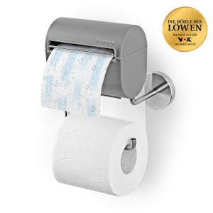 Toilettenpapierhalter Klopapierhalter feuchtes Toilettenpapier Wand Halter grau