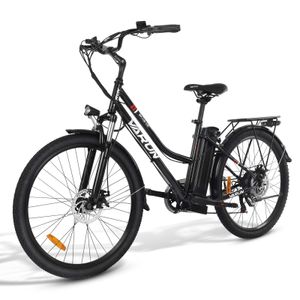 VARUN BK02 26"/2.15" Stadt e-bike fetter Reifen Elektrofahrrad - Schwarz