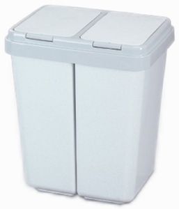 Alpfa 660337 Abfalleimer &quot Duo Bin&quot , 2 x 25 l