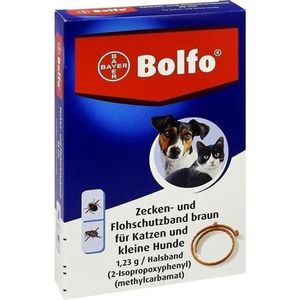 Bolfo Flohschutzband braun f.kleine Hunde/katzen 1 St