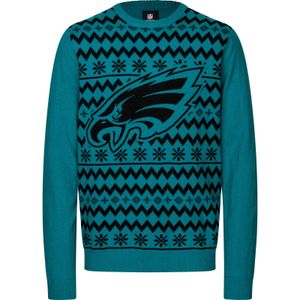 NFL Philadelphia Eagles Ugly Sweater Big Logo 2-Color Christmas Pullover Weihnachten L