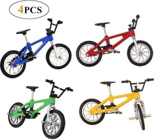 FNCF 4 Stück Finger Fahrrad Mini Spielzeug Legierung Finger Mountainbike Modell Ornamente BMX Fahrrad Kugel Modell Bike Gadgets