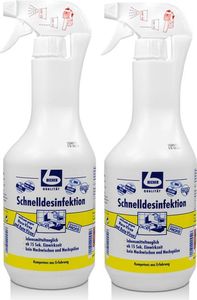 Dr. Becher Schnelldesinfektion 1L wirksam gegen Bakterien & Pilze (2er Pack) Dr. Becher Schnelldesinfektion 1L wirksam gegen Bakterien & Pilze (2er Pack)