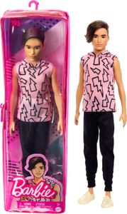 Mattel DWK44, HBV27 - Barbie Ken Fashionistas Pink Hoodie