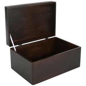 Creative Deco Große Braun Holzkiste mit Deckel | 30 x 20 x 14 cm (+/- 1 cm) | Weihnachten Kiste | Klein Holzbox Erinnerungsbox Aufbewahrungsbox Spielzeug-Kiste Kasten | Ideal für Werkzeuge