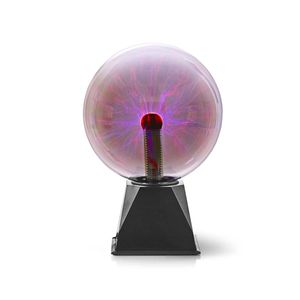 Nedis Fudi215Bk Plazmová svetelná guľa 20 cm čierna/sklo