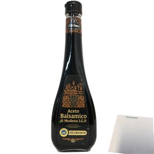 Kühne Aceto Balsamico di Modena vollmundig Essig aus original italienischem Rotweinessig mit Traubenmostkonzentrat 1er Pack (1x500ml Flasche) + usy Block
