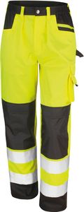 Safe-Guard Pánske bezpečnostné nohavice s vysokou viditeľnosťou R327X Yellow Fluorescent Yellow M