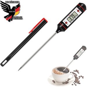 Digitales Fleischthermometer Bratenthermometer Küchenthermometer Backofenthermometer LCD für Einstich Lebensmittel BBQ Kochen Grillen Fleisch Backen