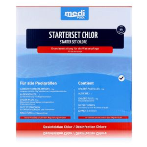 mediPOOL Starterset Chlor - Grundausstattung für Wasserpflege (1er Pack)