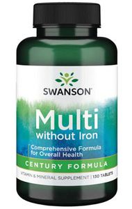 Multi ohne Eisen- Century Formula 130 Tabletten Swanson Health Products