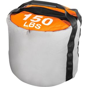 VEVOR Sandsäcke Fitness Sandsack 68 kg Training Sandsäcke, Nylon 1000D Fitness Taschen, Orange und Grau Sandsäcke, Tragebarer Gewichtssack, Fitness Bag Sandsack für Functional Fitness Gewichtssack