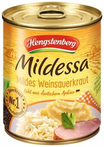 Hengstenberg Mildessa Wein Sauerkraut in der Dose vegan 810g