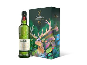 Glenfiddich 12 Jahre mit Flachmann Single Malt Scotch Whisky 0,7l, alc. 40 Vol.-%