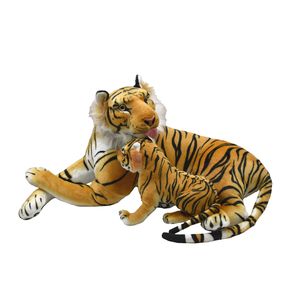 Tiger XXL Kuscheltier 90cm Mama mit Kind Tigerjunges Plüschtiere