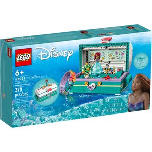 LEGO 43229 Disney Princess Arielles Schatztruhe, die kleine Meerjungfrau baubares Schmuckkästchen mit Drehscheibe, Arielle Minipuppe, DOTS Armreif, 2023 Film-Spielzeug für Kinder, Mädchen, Jungen ab 6