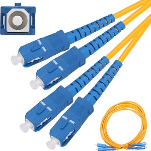 Extralink EX.12455 Kabel de Glasfaser 5 m SC FTTH G.652D Gelb