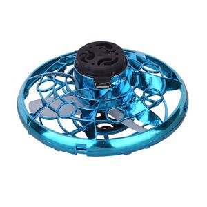 FLY  Top Fly Ufo Fliegendes Spielzeug LED 360° Mini Drohne Flying Ball Kreisel Blau