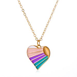 INF Herz-Regenbogen-Halskette