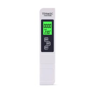KKmoon 3-in-1 Multifunktionaler Wasserqualitaetsdetektor Tragbarer TDS-Pen-Tester EC-Messgeraet Genaues Werkzeug zur Messung der Wasserqualitaet