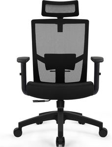 Doccormax Bürostuhl Ergonomisch Schreibtischstuhl, Höhenverstellbar und Neigbar Chefsessel, 150kg Belastbar Drehstuhl mit Leisen Rollen Mesh Netz Wippfunktion 120°