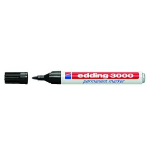 edding 3000 Permanent Marker 10er schwarz 1,5-3mm wasserfest (1er Pack)