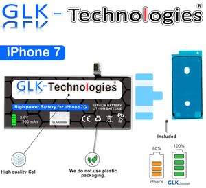 GLK-Technologies Akku für Apple iPhone 7 7G A1778 A1660 A1779 Accu Batterie PRO Ohne Set