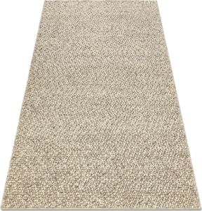 Wollteppich TAHAR 99005G grau / beige - HANDGEWEBT Schlinge, uniform Grau 160x240 cm