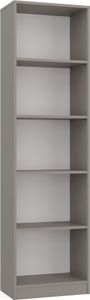 Bücherregal: fünf Regale, Farbe: Ton, Möbelmaße: B: 50 cm, H: 182 cm, T: 30 cm