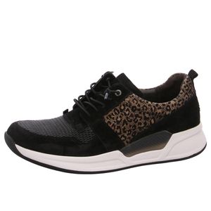 Gabor Comfort Sneaker Bernini El/LeoJ Größe 7, Farbe: schwarz/faro