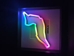 Imola LED RGB Rennstrecke, Formel 1 Kunstlicht, F1 Strecke LED Bahrain F1 Geschenk Formel 1
