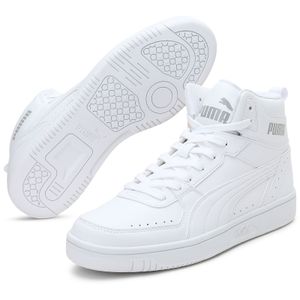 Puma Rebound Joy Mid Schuhe Sneaker Mid Cut Basketballsneaker, Größe:UK 9 - EUR 43 - 28 cm, Farbe:Weiß (Puma White)