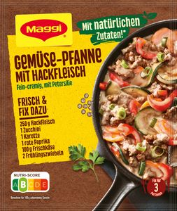 Maggi Fix Gemüse Pfanne Hackfleisch