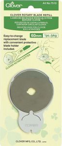 Clover Ersatzklingen in verschiedenen Ausführungen : 1 Stück 60mm RTY-3 Packungsgröße: 1 Stück Klingendurchmesser: 60mm RTY-3