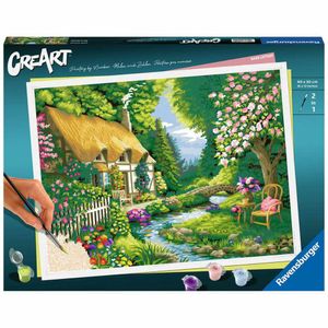 CreArt malba: dům u řeky 201549 RAVENSBURGER malba podle čísel