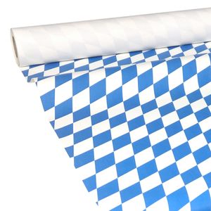 50m x 1,15m JUNOPAX® Papiertischdecke Raute weiß-blau
