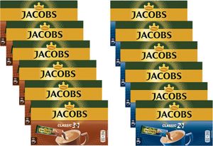 JACOBS Löskaffee 3in1 Classic + 2in1 Classic je 6 x 10 Sticks - 120 Getränke