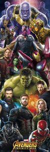 Avengers - Infinity War - Group - Characters Türposter Plakat - Größe 53x158 cm