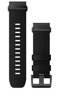 Garmin - Pasek do zegarka - Wymienny pasek do zegarka QuickFit 26mm Nylon Czarny Stal nierdzewna