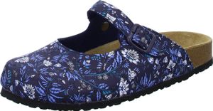 Alyssa Damen-Clog mit Tieffußbett Blumenmuster Navy-Blau, Farbe:blau, EU Größe:40 Alyssa Damen-Clog mit Tieffußbett Blumenmuster Navy-Blau, Farbe:blau, EU Größe:40