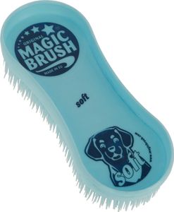 MagicBrush Dog Soft Hundebürste, 16,5 x 6,5 cm, ocean blue