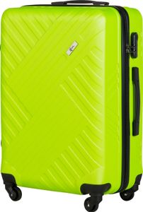 Xonic Design Reisekoffer - Hartschalen-Koffer mit 360° Leichtlauf-Rollen - hochwertiger Trolley mit Zahlenschloss in M-L-XL oder Set (Neon Grün L, mittel)