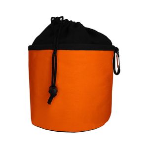 Wäscheklammerbeutel aus Baumwolle mit Karabinerhaken - Orange